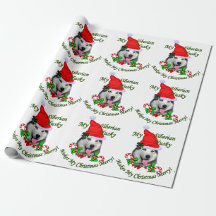 Papel De Presente Natal do rouco Siberian