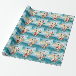 Papel De Presente Natal do SANTA CLAUS em julho