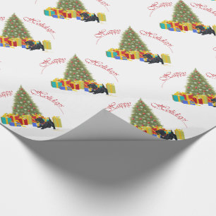 Papel De Presente Natal do Terrier Escocês