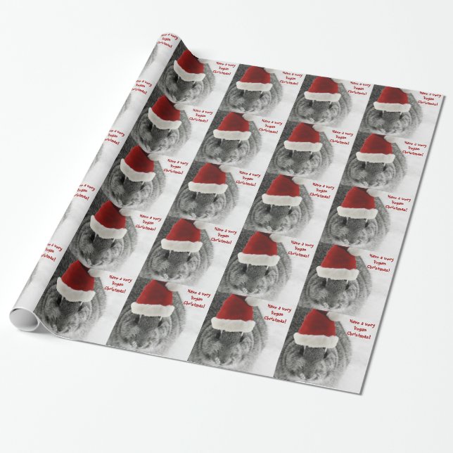 Papel De Presente Natal do Vegan (Desenrolado)