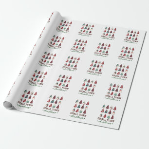 Papel De Presente Natal do Xmas Gift para Pequenas Cidades