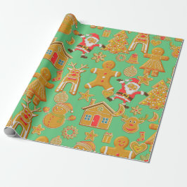Papel De Presente Natal dos biscoitos