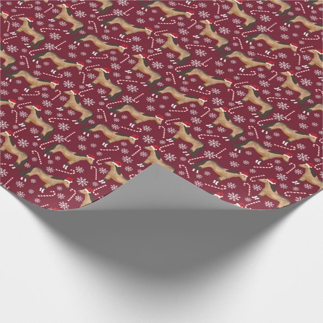 Papel De Presente Natal dos cavalos (Ponta)