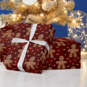 Papel De Presente Natal dos Gingerbread Men