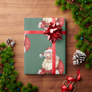 Papel De Presente Natal dos Papais noeis clássicos