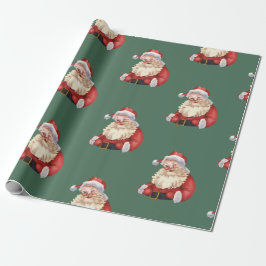 Papel De Presente Natal dos Papais noeis clássicos
