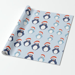 Papel De Presente Natal dos Pinguins