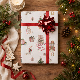 Papel De Presente Natal Down Under Animais Australianos