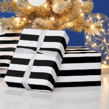 Natal elegante, preto e branco, listrado