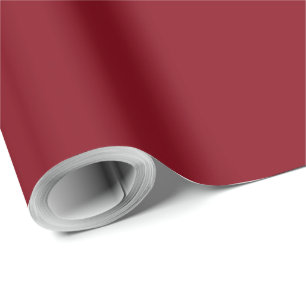 Papel De Presente Natal Elegante Vermelho Sólido