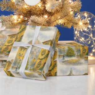 Papel De Presente Natal em Florença Itália Arte de Férias do Duomo