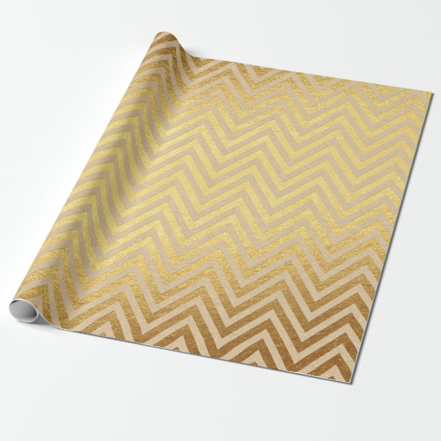 Papel De Presente Natal em folha de ouro (Desenrolado)