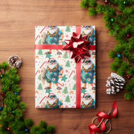 Papel De Presente Natal em julho com SANTA CLAUS