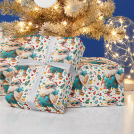 Papel De Presente Natal em julho com SANTA CLAUS