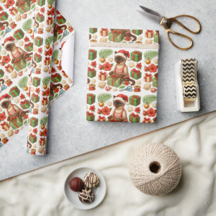 Papel De Presente Natal em julho Para a Festa de Piscina dos Amantes