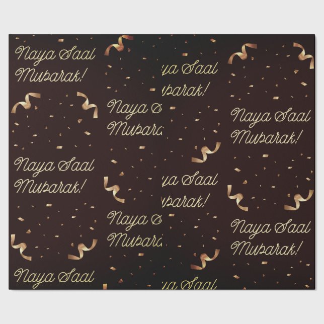 Papel De Presente Natal em Rosa Dourado (Barra)