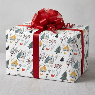 Papel De Presente Natal Escandinavo