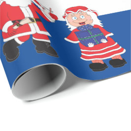 Papel De Presente Natal Fa La La La La