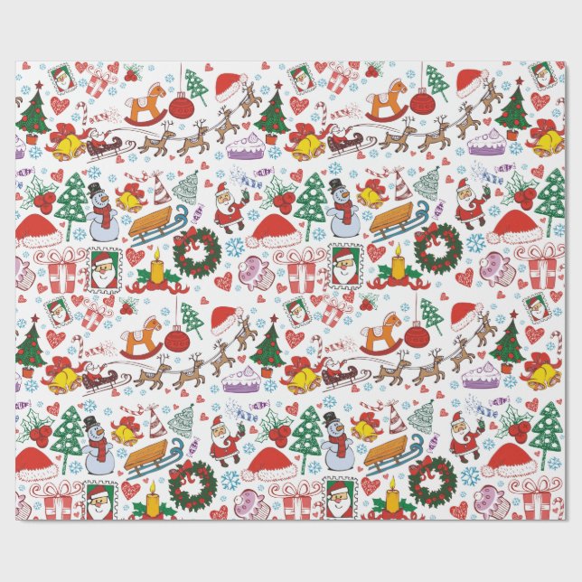 Papel De Presente Natal Festivo  (Aberto)
