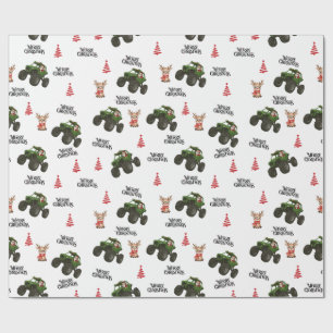 Papel De Presente Natal fora de estrada do Papai Noel