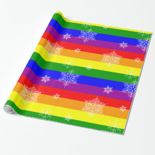 Papel De Presente Natal Gay Simples e Elegante