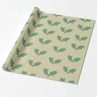 Papel De Presente Natal Holly