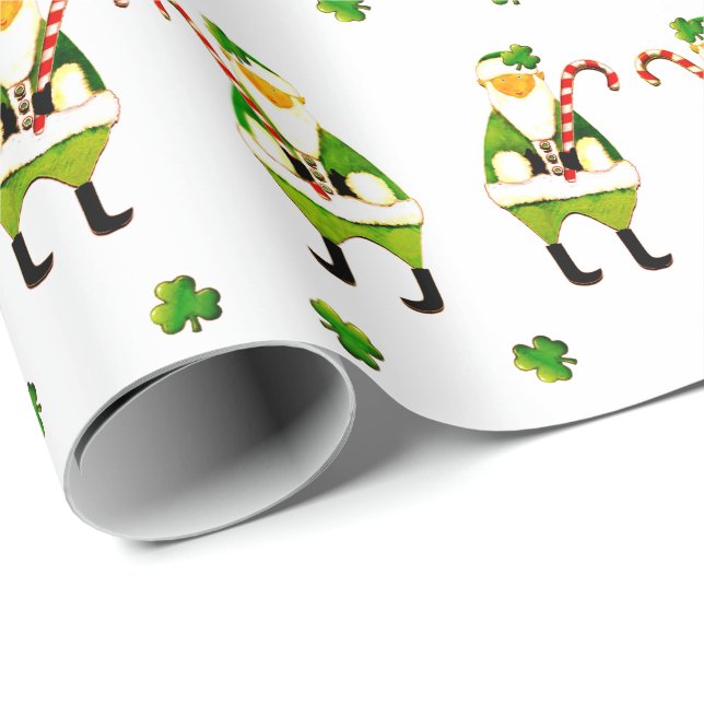 Papel De Presente Natal irlandês (Ponta do rolo)