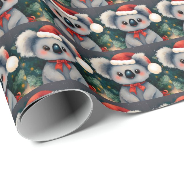 Papel De Presente Natal Koala 1 (Ponta do rolo)