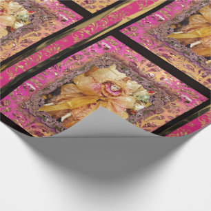 Papel De Presente Natal mágico da boneca e do Victorian do arco