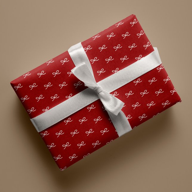 Papel De Presente Natal mínimo moderno e simples do padrão do Arco (Criador carregado)