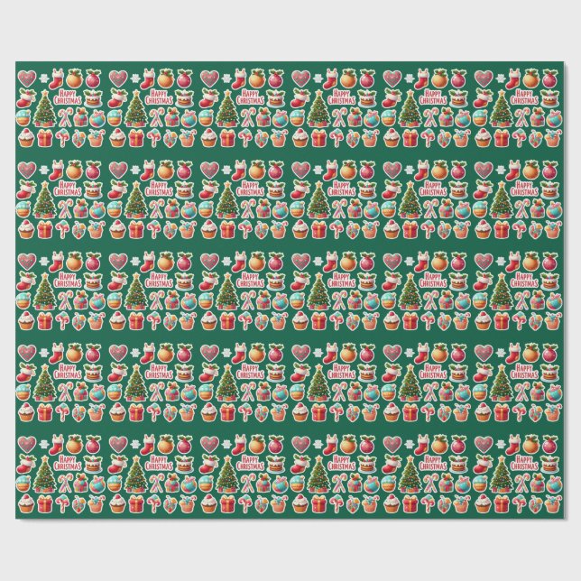 Papel De Presente Natal moderno e elegante  (Aberto)