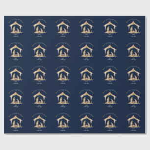 Papel De Presente Natal moderno Natividade religiosa Mary & Joseph