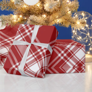 Papel De Presente Natal Moderno Rosa Quente