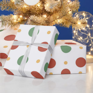 Papel De Presente Natal Moderno Rosa Quente