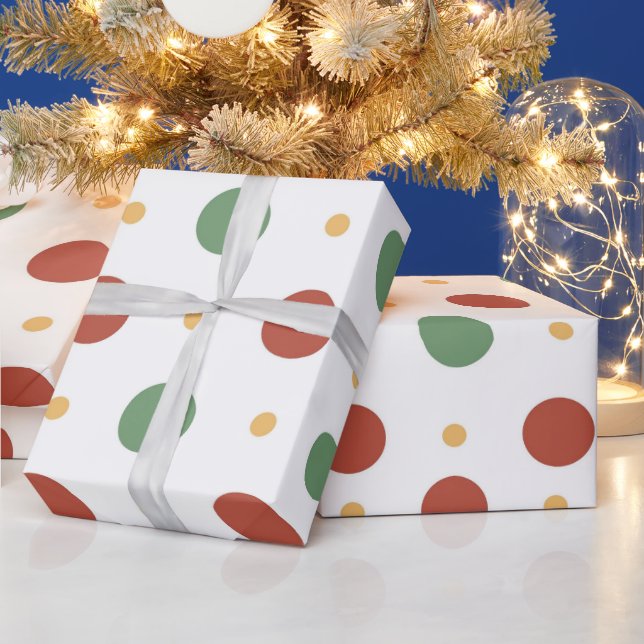 Papel De Presente Natal Moderno Rosa Quente (Feriados)