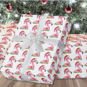 Papel De Presente Natal na Praia Tropical