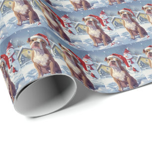 Papel De Presente Natal no País das Maravilhas de Inverno do Staffor