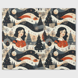 Papel De Presente Natal Noir