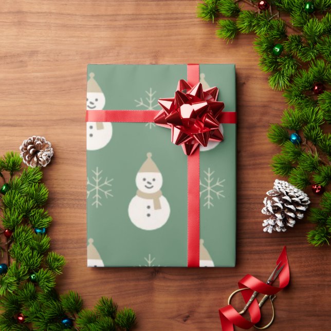Papel De Presente Natal Nórdico (Presente de Natal)