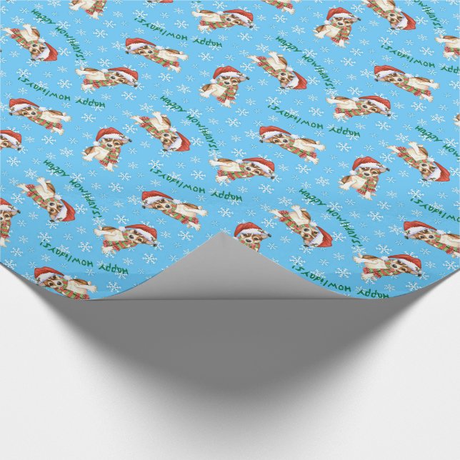 Papel De Presente Natal Norueguês Lundehund (Ponta)
