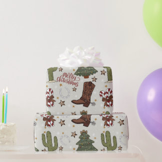 Papel De Presente Natal Ocidental 