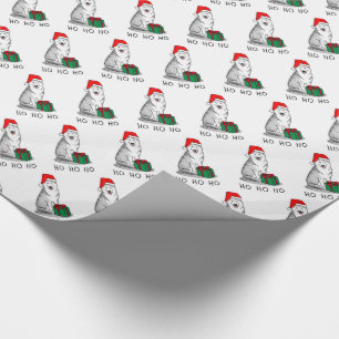Papel De Presente Natal Papai Noel Siberiano (prata)
