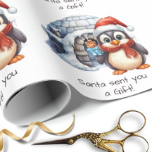 Natal para Crianças de Neve Pinguins de Papai Noel