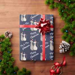 Papel De Presente Natal Personalizado para Casal