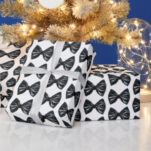 Papel De Presente Natal preto