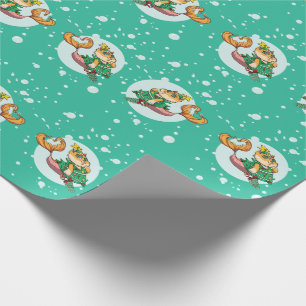 Papel De Presente Natal Purrmaids