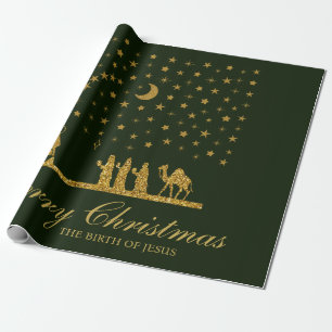 Papel De Presente Natal religioso, Nascimento de Jesus, Três Rei