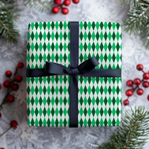 Natal Retro Diamante Verde Esmeralda Preppy