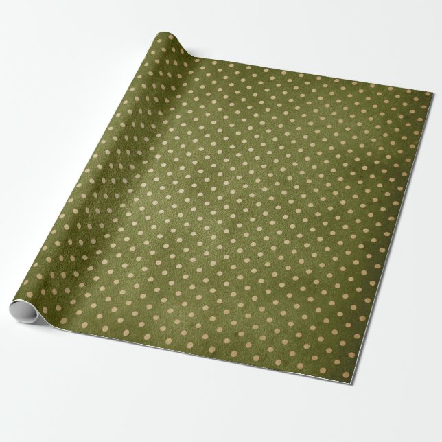 Papel De Presente Natal retrô Green e Kraft (Desenrolado)