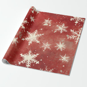 Papel De Presente natal,rosa-quente,groovy,vintage,retro,moderno,197